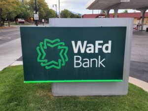 WaFd Bank Monument sign