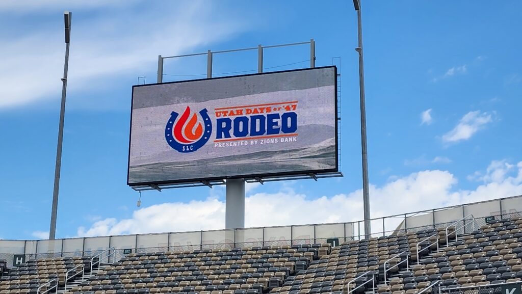 Utah Rodeo Billboard, Electronic Message Center