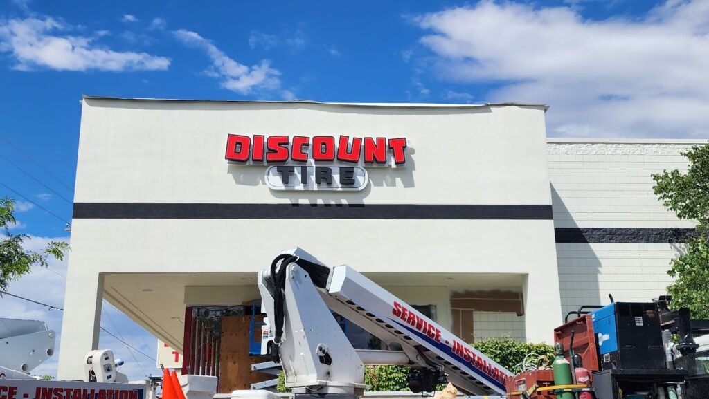 Discount Tire Channel Letters Emergency sign repair salt lake city, channel letter