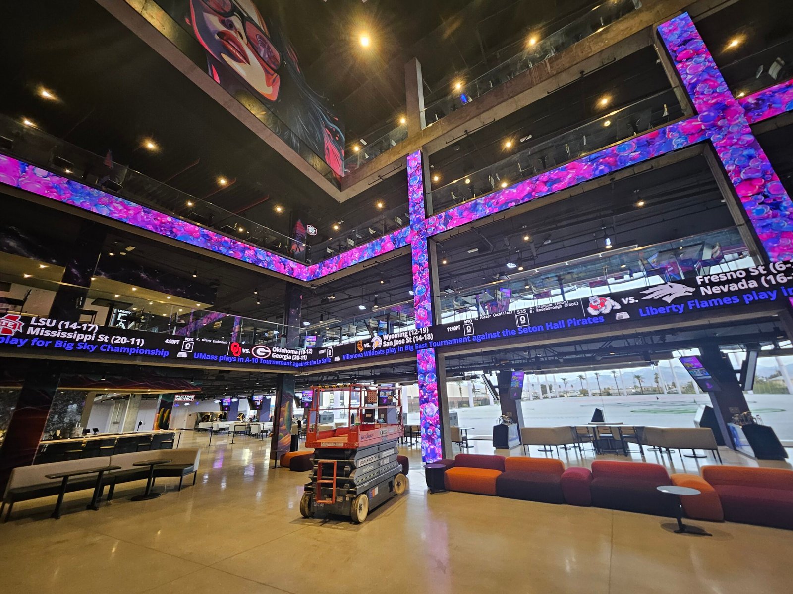 Inside building LED displays